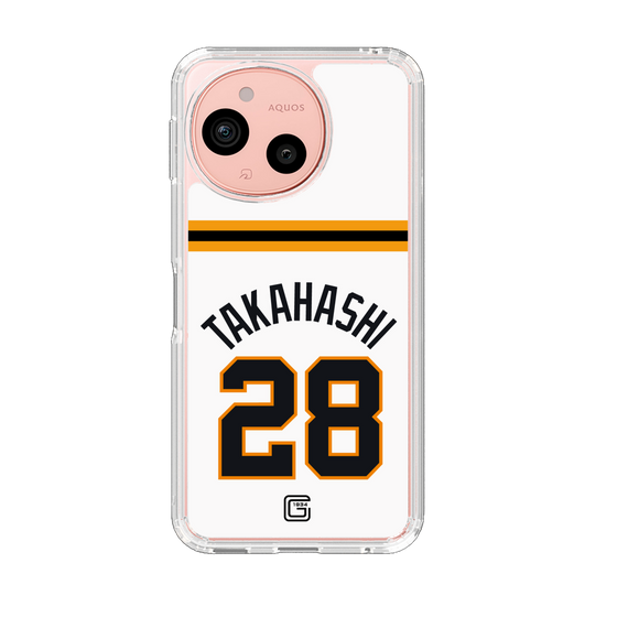 スリムプロテクションケース［ 読売ジャイアンツ - #28 TAKAHASHI - ホーム ］