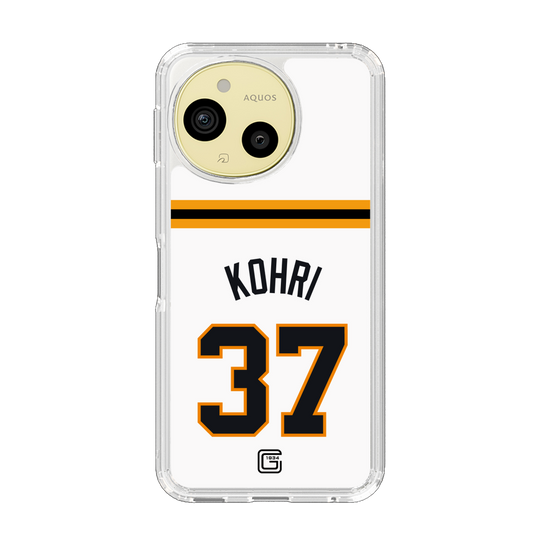 スリムプロテクションケース［ 読売ジャイアンツ - #37 KOHRI - ホーム ］