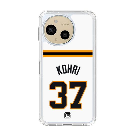 スリムプロテクションケース［ 読売ジャイアンツ - #37 KOHRI - ホーム ］