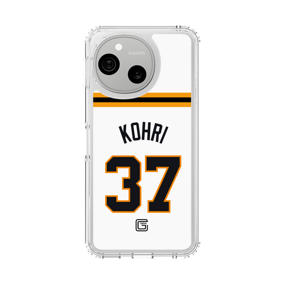 スリムプロテクションケース［ 読売ジャイアンツ - #37 KOHRI - ホーム ］