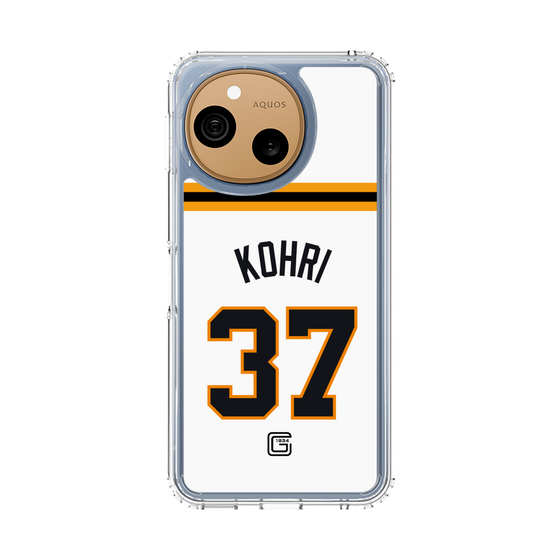 スリムプロテクションケース［ 読売ジャイアンツ - #37 KOHRI - ホーム ］