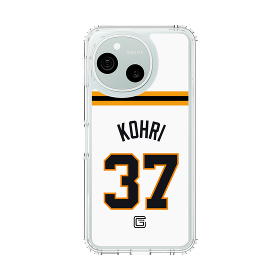 スリムプロテクションケース［ 読売ジャイアンツ - #37 KOHRI - ホーム ］