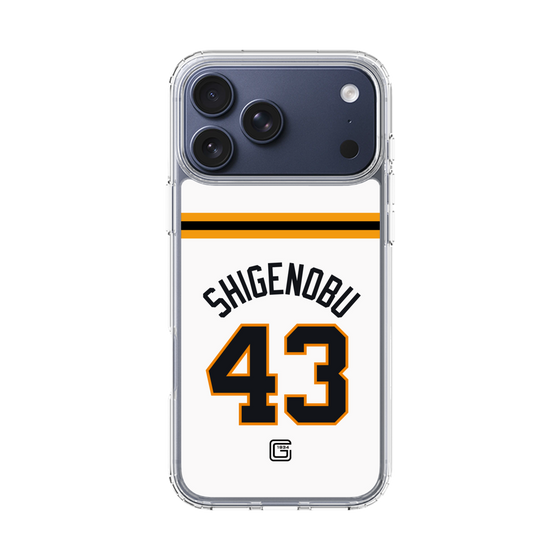 スリムプロテクションケース［ 読売ジャイアンツ - #43 SHIGENOBU - ホーム ］