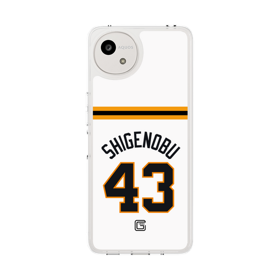 スリムプロテクションケース［ 読売ジャイアンツ - #43 SHIGENOBU - ホーム ］