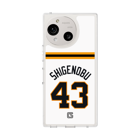 スリムプロテクションケース［ 読売ジャイアンツ - #43 SHIGENOBU - ホーム ］