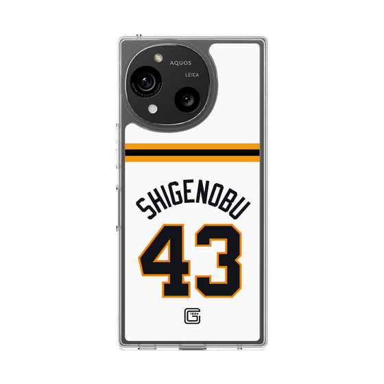 スリムプロテクションケース［ 読売ジャイアンツ - #43 SHIGENOBU - ホーム ］