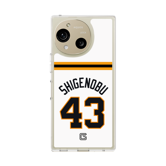 スリムプロテクションケース［ 読売ジャイアンツ - #43 SHIGENOBU - ホーム ］