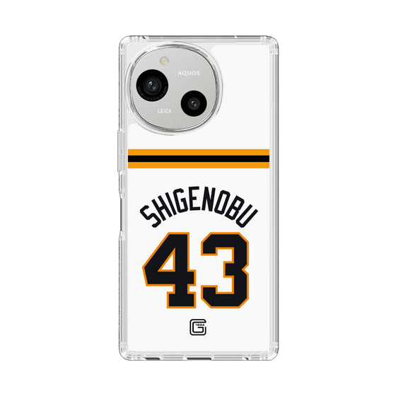 スリムプロテクションケース［ 読売ジャイアンツ - #43 SHIGENOBU - ホーム ］