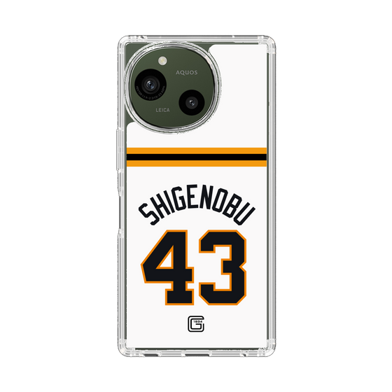 スリムプロテクションケース［ 読売ジャイアンツ - #43 SHIGENOBU - ホーム ］