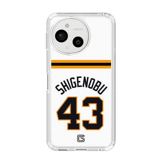 スリムプロテクションケース［ 読売ジャイアンツ - #43 SHIGENOBU - ホーム ］
