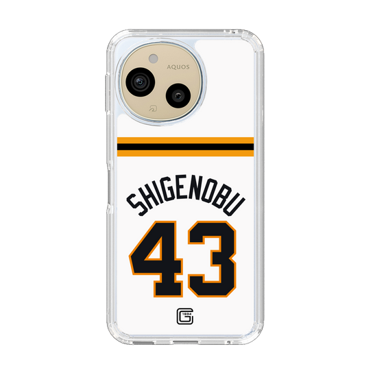 スリムプロテクションケース［ 読売ジャイアンツ - #43 SHIGENOBU - ホーム ］