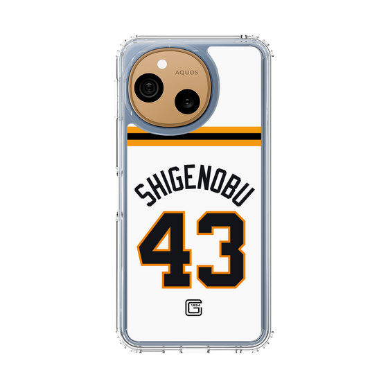 スリムプロテクションケース［ 読売ジャイアンツ - #43 SHIGENOBU - ホーム ］