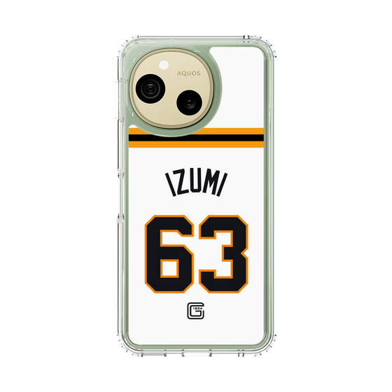 スリムプロテクションケース［ 読売ジャイアンツ - #63 IZUMI - ホーム ］