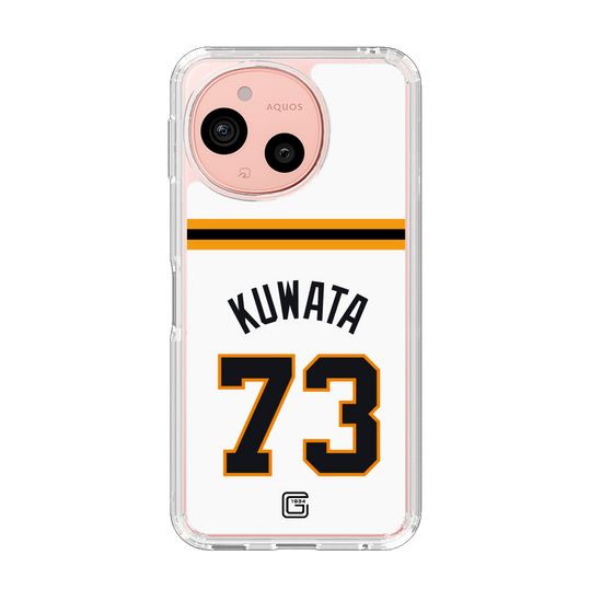 スリムプロテクションケース［ 読売ジャイアンツ - #73 KUWATA - ホーム ］