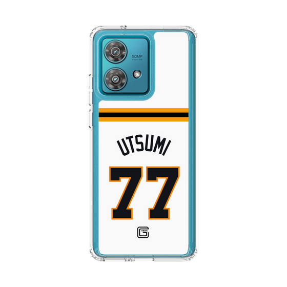 スリムプロテクションケース［ 読売ジャイアンツ - #77 UTSUMI - ホーム ］