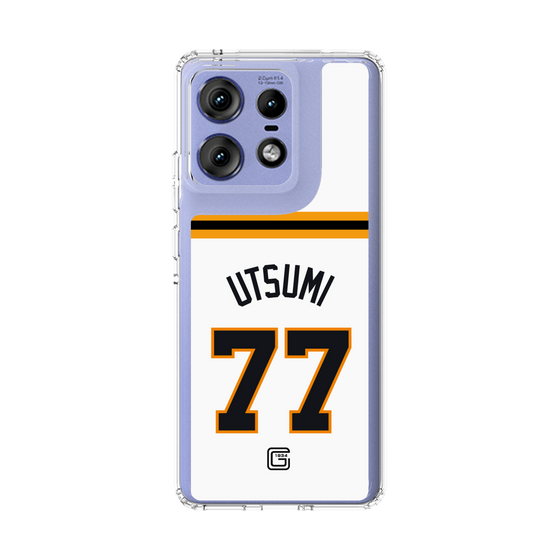 スリムプロテクションケース［ 読売ジャイアンツ - #77 UTSUMI - ホーム ］