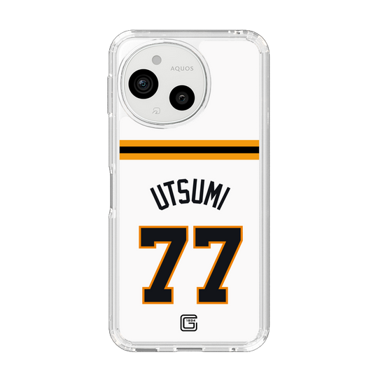 スリムプロテクションケース［ 読売ジャイアンツ - #77 UTSUMI - ホーム ］