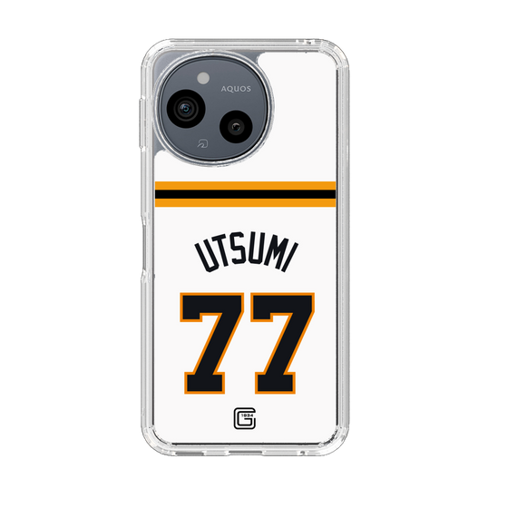 スリムプロテクションケース［ 読売ジャイアンツ - #77 UTSUMI - ホーム ］