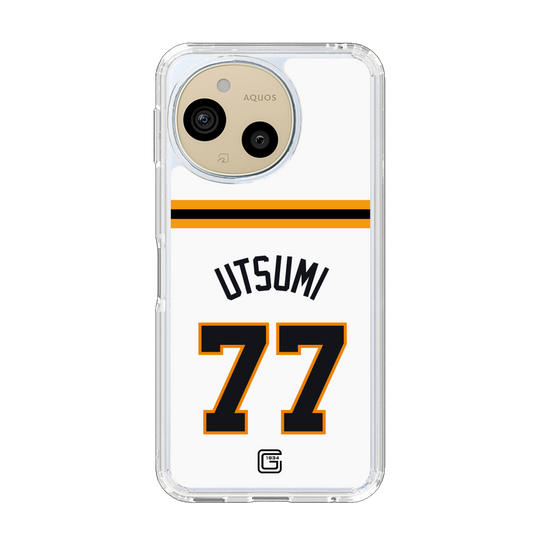 スリムプロテクションケース［ 読売ジャイアンツ - #77 UTSUMI - ホーム ］