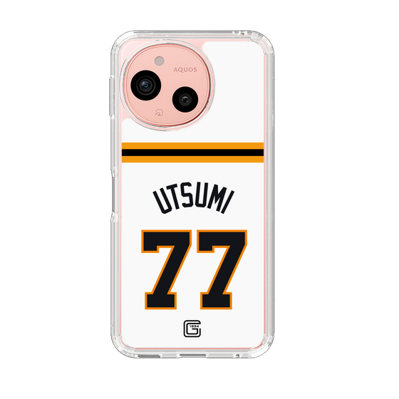 スリムプロテクションケース［ 読売ジャイアンツ - #77 UTSUMI - ホーム ］