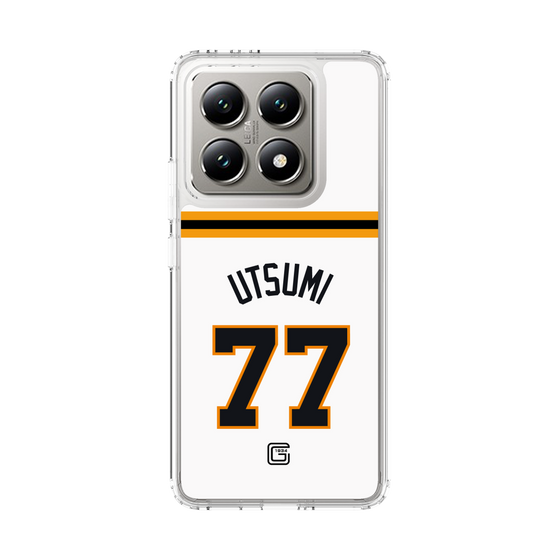 スリムプロテクションケース［ 読売ジャイアンツ - #77 UTSUMI - ホーム ］