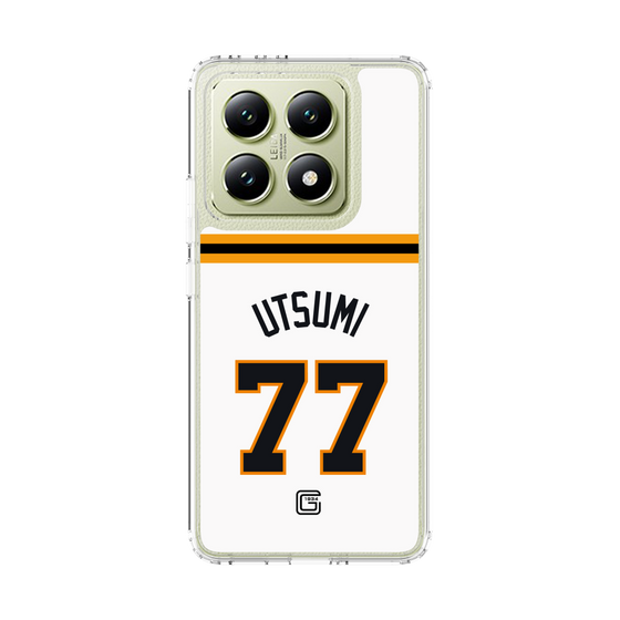スリムプロテクションケース［ 読売ジャイアンツ - #77 UTSUMI - ホーム ］