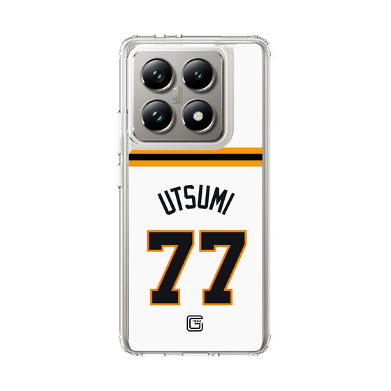 スリムプロテクションケース［ 読売ジャイアンツ - #77 UTSUMI - ホーム ］