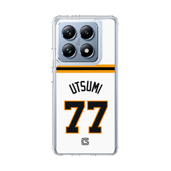 スリムプロテクションケース［ 読売ジャイアンツ - #77 UTSUMI - ホーム ］