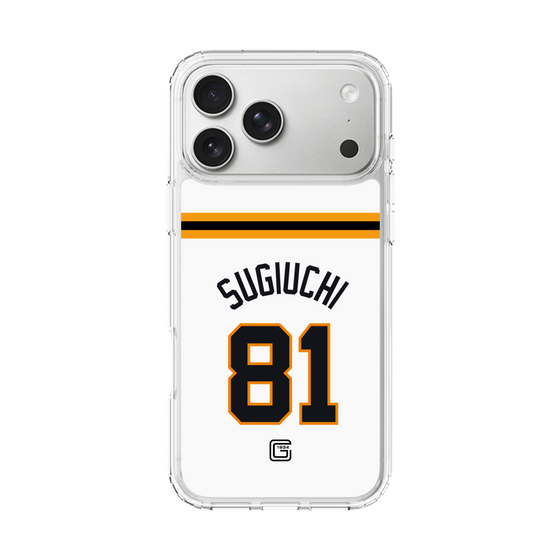 スリムプロテクションケース［ 読売ジャイアンツ - #81 SUGIUCHI - ホーム ］