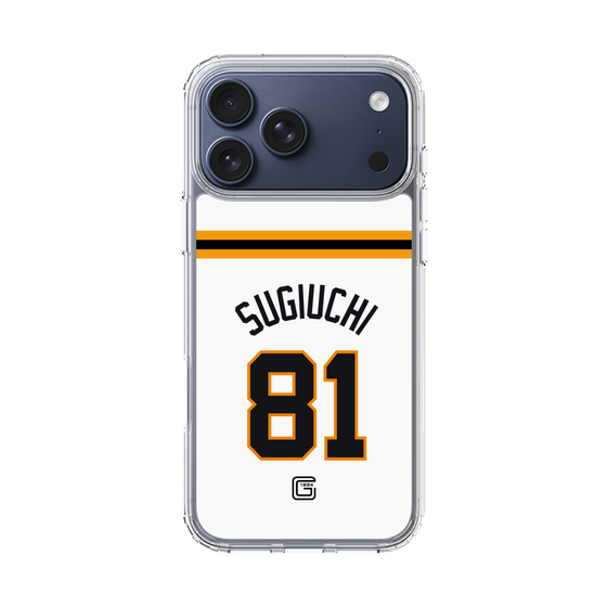 スリムプロテクションケース［ 読売ジャイアンツ - #81 SUGIUCHI - ホーム ］