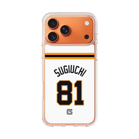 スリムプロテクションケース［ 読売ジャイアンツ - #81 SUGIUCHI - ホーム ］