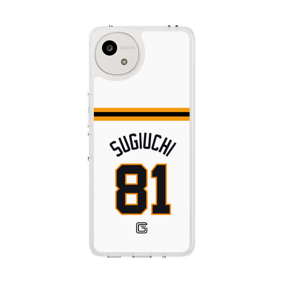スリムプロテクションケース［ 読売ジャイアンツ - #81 SUGIUCHI - ホーム ］