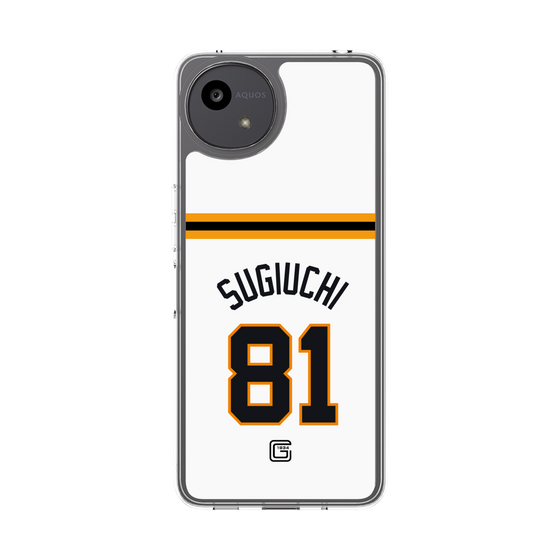 スリムプロテクションケース［ 読売ジャイアンツ - #81 SUGIUCHI - ホーム ］