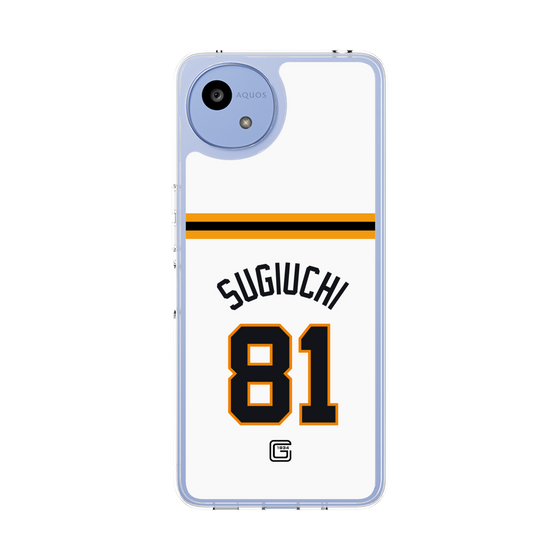 スリムプロテクションケース［ 読売ジャイアンツ - #81 SUGIUCHI - ホーム ］
