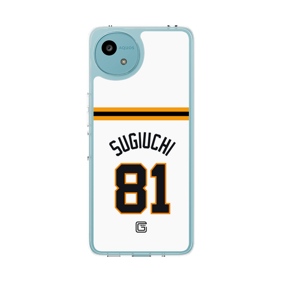 スリムプロテクションケース［ 読売ジャイアンツ - #81 SUGIUCHI - ホーム ］