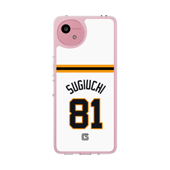 スリムプロテクションケース［ 読売ジャイアンツ - #81 SUGIUCHI - ホーム ］