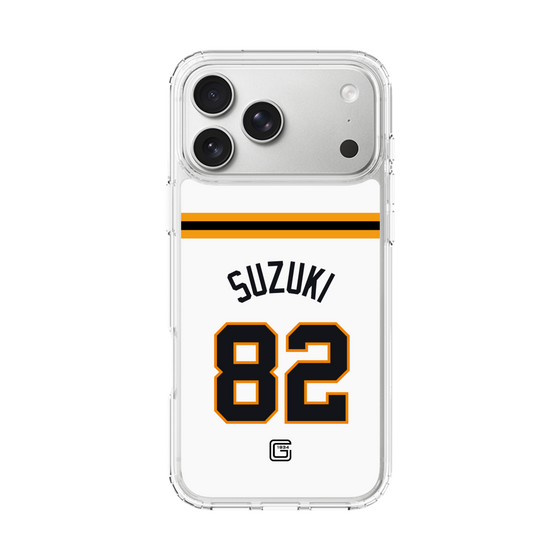 スリムプロテクションケース［ 読売ジャイアンツ - #82 SUZUKI - ホーム ］