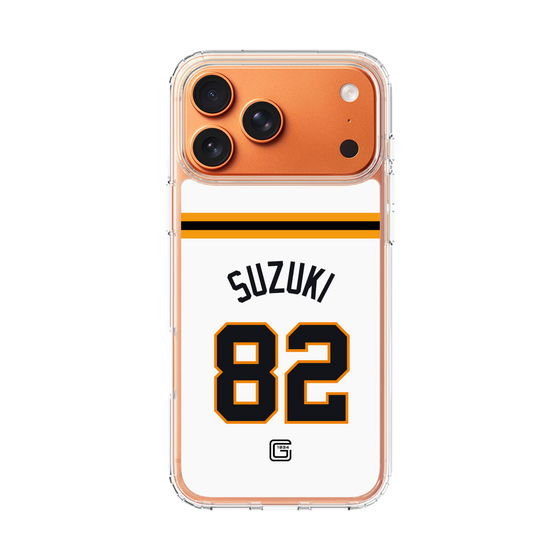 スリムプロテクションケース［ 読売ジャイアンツ - #82 SUZUKI - ホーム ］