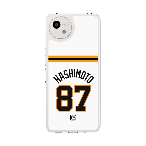 スリムプロテクションケース［ 読売ジャイアンツ - #87 HASHIMOTO - ホーム ］