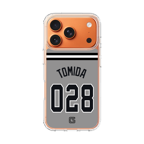 スリムプロテクションケース［ 読売ジャイアンツ - #028 TOMIDA - ビジター ］