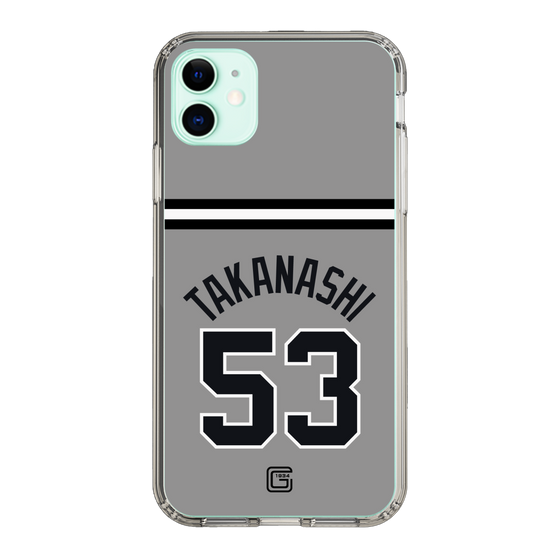 スリムプロテクションケース［ 読売ジャイアンツ - #53 TAKANASHI - ビジター ］