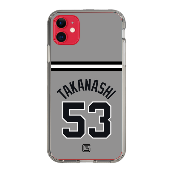 スリムプロテクションケース［ 読売ジャイアンツ - #53 TAKANASHI - ビジター ］