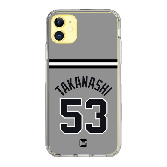 スリムプロテクションケース［ 読売ジャイアンツ - #53 TAKANASHI - ビジター ］