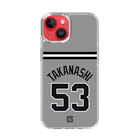 スリムプロテクションケース［ 読売ジャイアンツ - #53 TAKANASHI - ビジター ］
