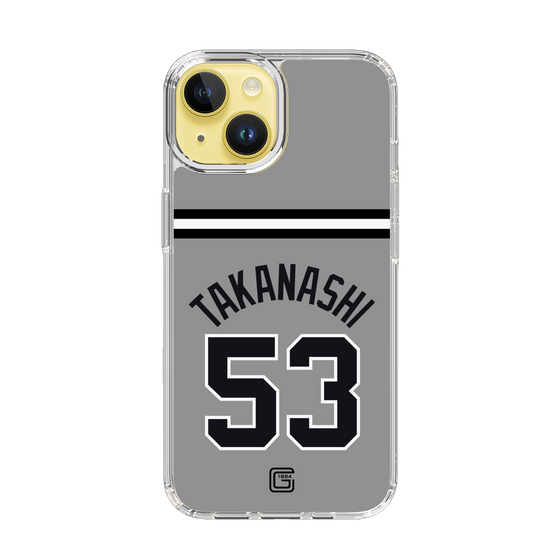 スリムプロテクションケース［ 読売ジャイアンツ - #53 TAKANASHI - ビジター ］