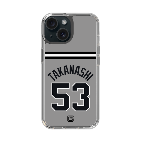スリムプロテクションケース［ 読売ジャイアンツ - #53 TAKANASHI - ビジター ］