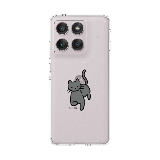 スリムプロテクションケース［ オリジナル - CASEPLAYネコ - black ］