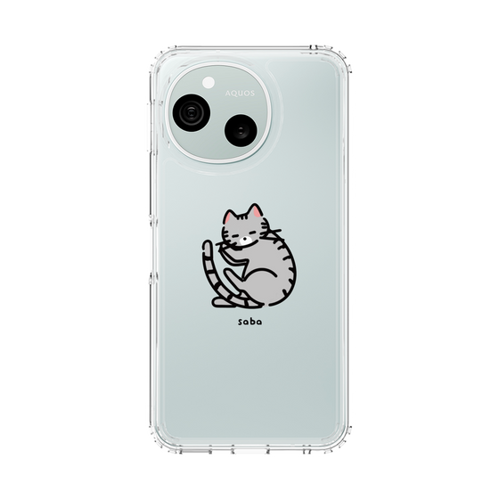 スリムプロテクションケース［ オリジナル - CASEPLAYネコ - saba ］