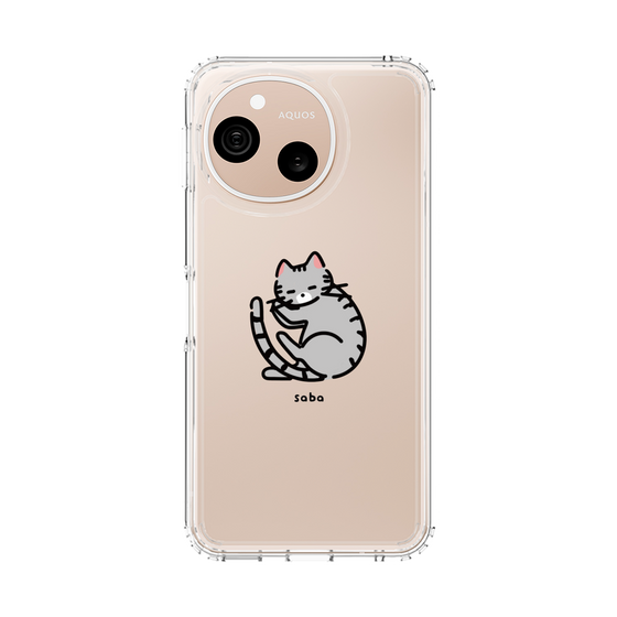 スリムプロテクションケース［ オリジナル - CASEPLAYネコ - saba ］