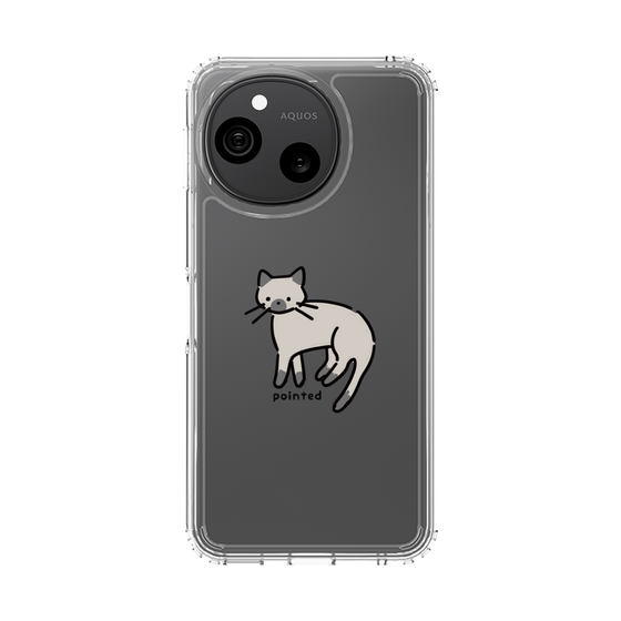 スリムプロテクションケース［ オリジナル - CASEPLAYネコ - pointed ］